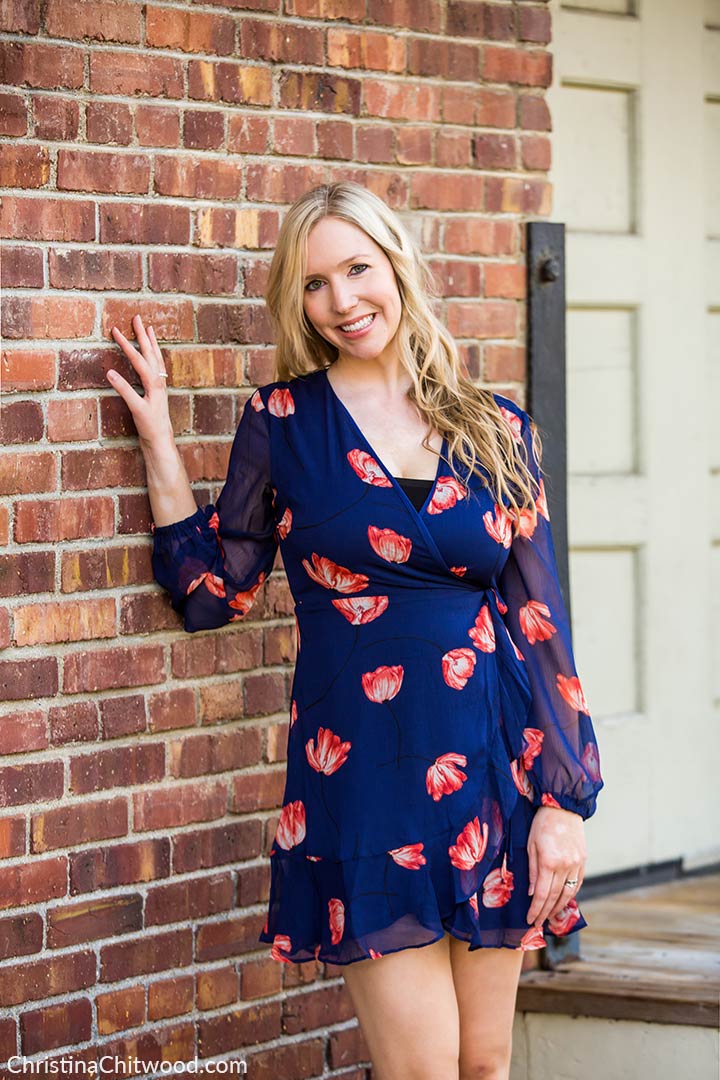 All in store favor wrap dress