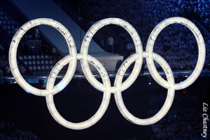 Olympic Rings from the 2010 Winter Olymics Opening Ceremony (Photo by Liz Chastney) Olympic Rings from the 2010 Winter Olymics Opening Ceremony (Photo by Liz Chastney)