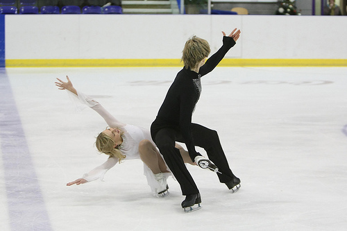 Christina Chitwood and Mark Hanretty performing their free dance at British Nationals 2008 Christina Chitwood and Mark Hanretty performing their free dance at British Nationals 2008