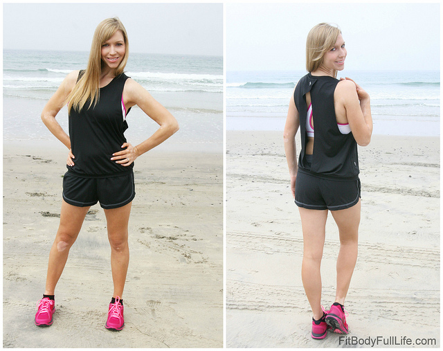 Christina modeling the Ellie Under Your Spell Sports Bra and Peek-a-Boo Tank Christina modeling the Ellie Under Your Spell Sports Bra and Peek-a-Boo Tank