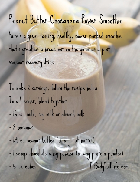 30-Day Nutrition Challenge - Peanut Butter Power Smoothie
