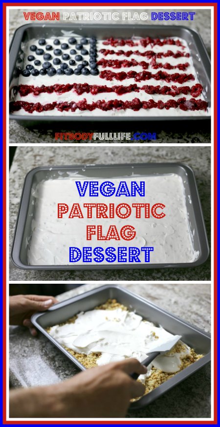 Vegan Patriotic Flag Dessert