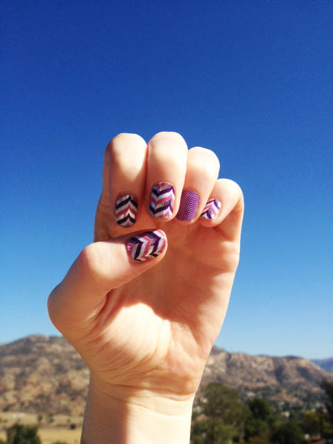 Jamberry Nail Wrap Styles - Gala with Purple Herringbone - Christina Chitwood Performance Jamberry Nail Wrap Styles - Gala with Purple Herringbone - Christina Chitwood Performance