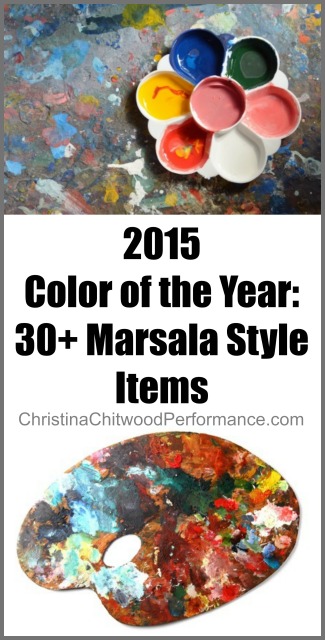 2015 Color of the Year: 30+ Marsala Style Items