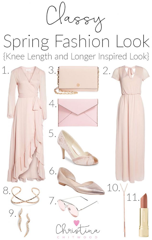Classy Spring Fashion Look {Knee Length and Longer Look}