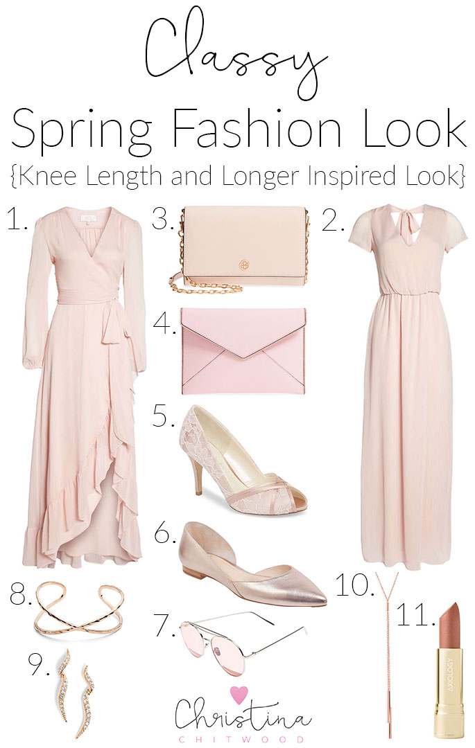 Classy Spring Fashion Look {Knee Length and Longer Inspired Look}