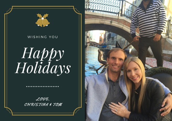 Happy Holidays from Christina and Tom