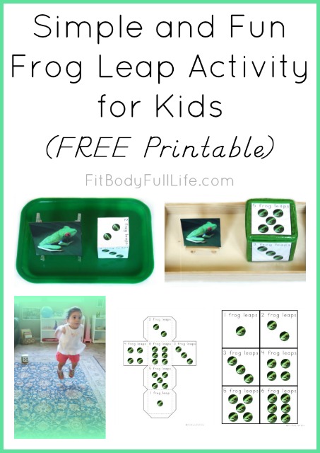 Simple and Fun Frog Leap for Kids {FREE Printable}