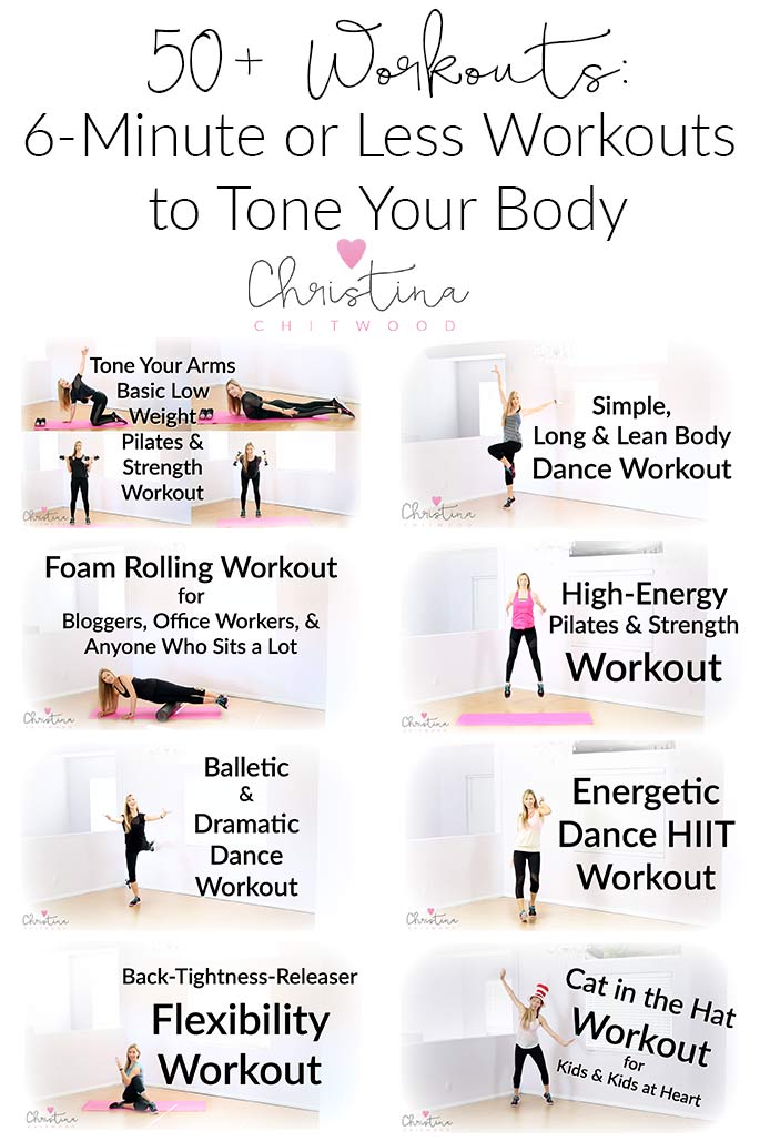50+ Workouts: 6-Minute or Less Workouts to Tone Your Body