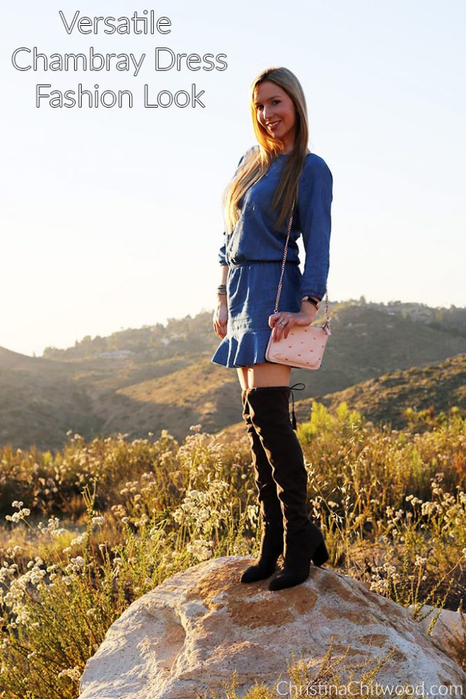 Versatile Chambray Dress Fashion Look