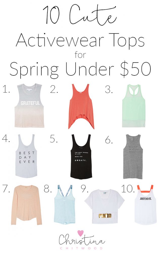 10 Cute Activewear Tops for Spring Under $50