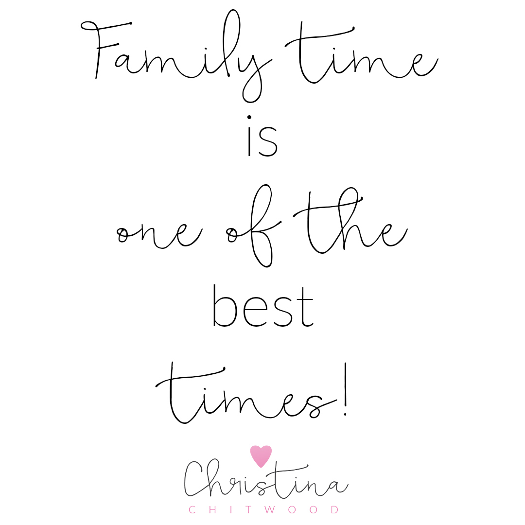 "Family Time Is One of the Best Times" Word Art {Free Printable}