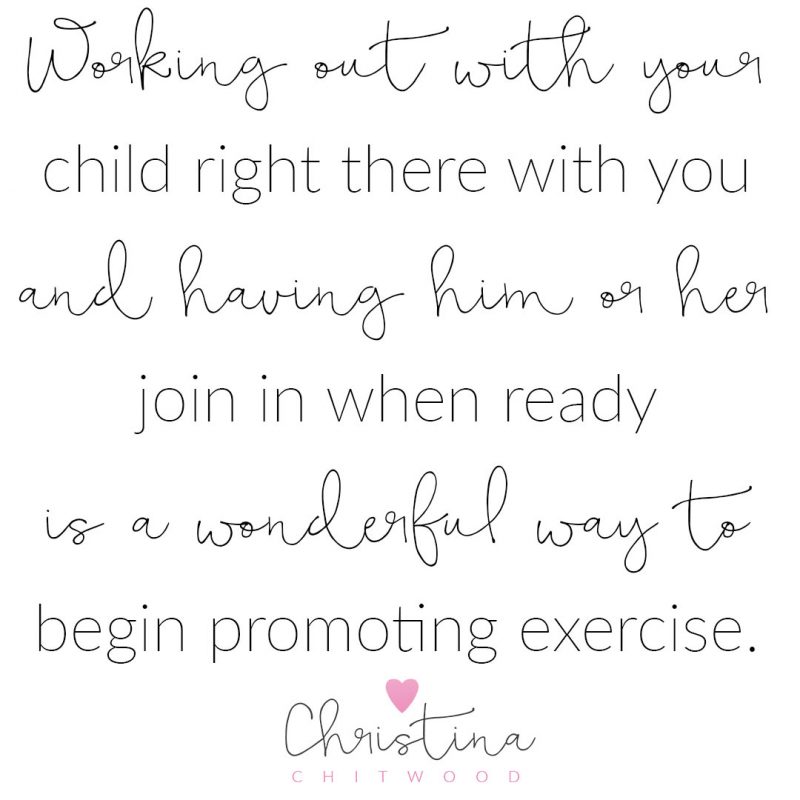 "Working out with Your Child" Word Art {Free Printable}
