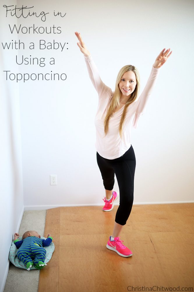 Fitting in Workouts with a Baby - Using a Topponcino