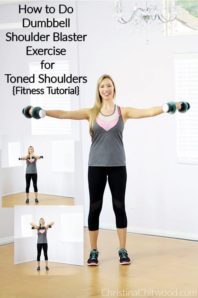 How to Do Dumbbell Shoulder Blaster Exercise for Toned Shoulders {Fitness Tutorial}