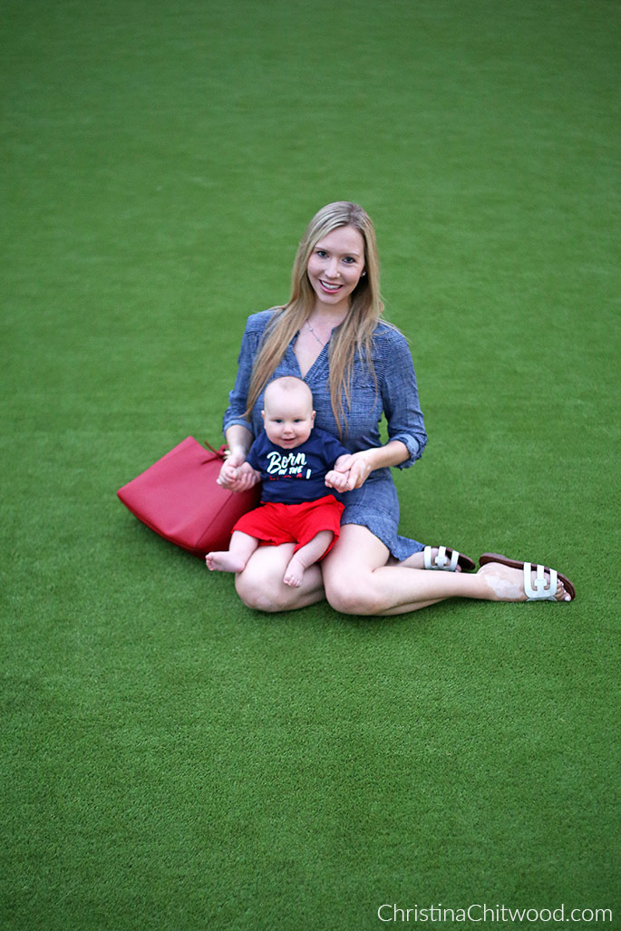 Joie Dress, Sam Edelman Sandals, Tory Burch Tote, and Gymboree Baby Boy Outfit - 1 Joie Dress, Sam Edelman Sandals, Tory Burch Tote, and Gymboree Baby Boy Outfit - 1