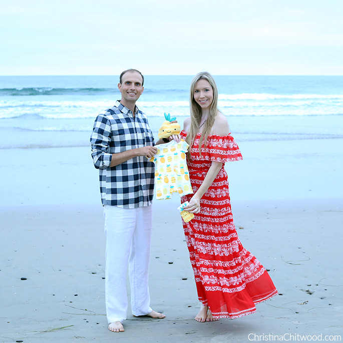 Pregnancy Announcement: We're Having a Baby - with Onesie