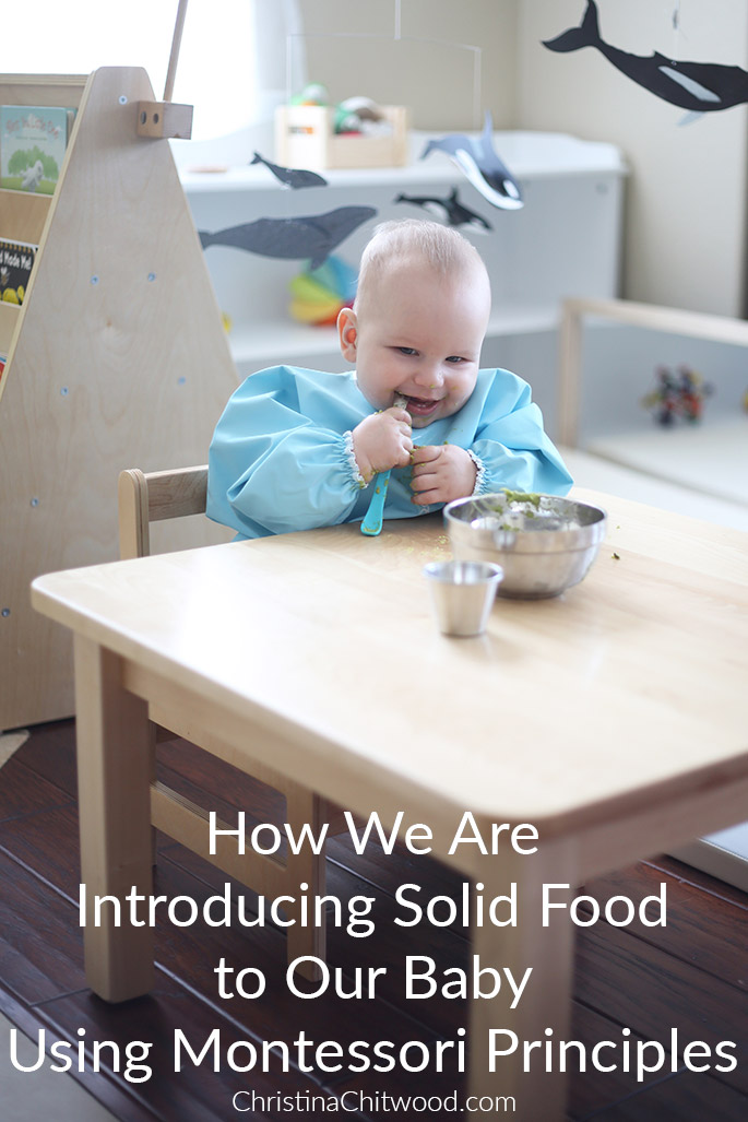 How We Are Introducing Solid Food to Our Baby Using Montessori Principles
