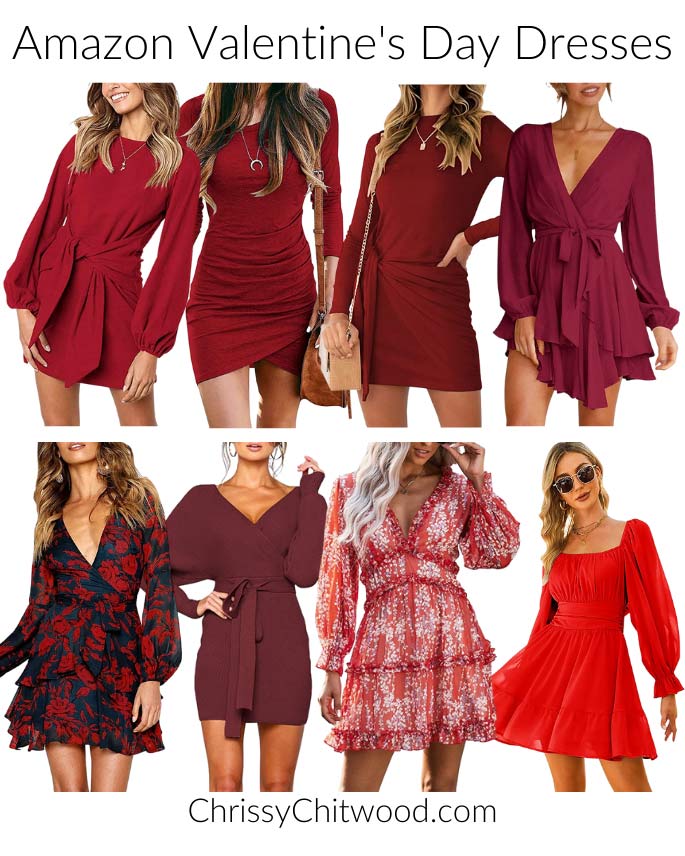 Amazon Valentine's Day Outfit Ideas - Red Dresses